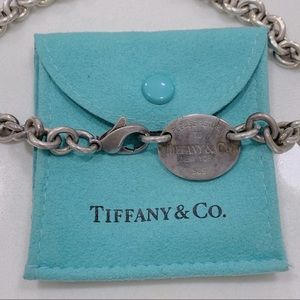 Return to Tiffany Oval Tag Necklace